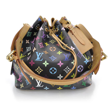 Louis Vuitton Monogram Multicolor Petit Noe Black 1 of 8