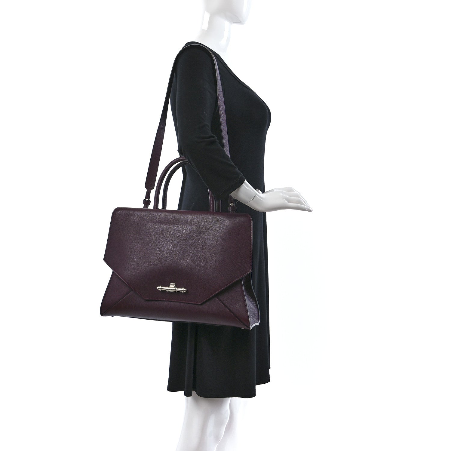 Givenchy Calfskin Obsedia Satchel Burgundy 2 of 9