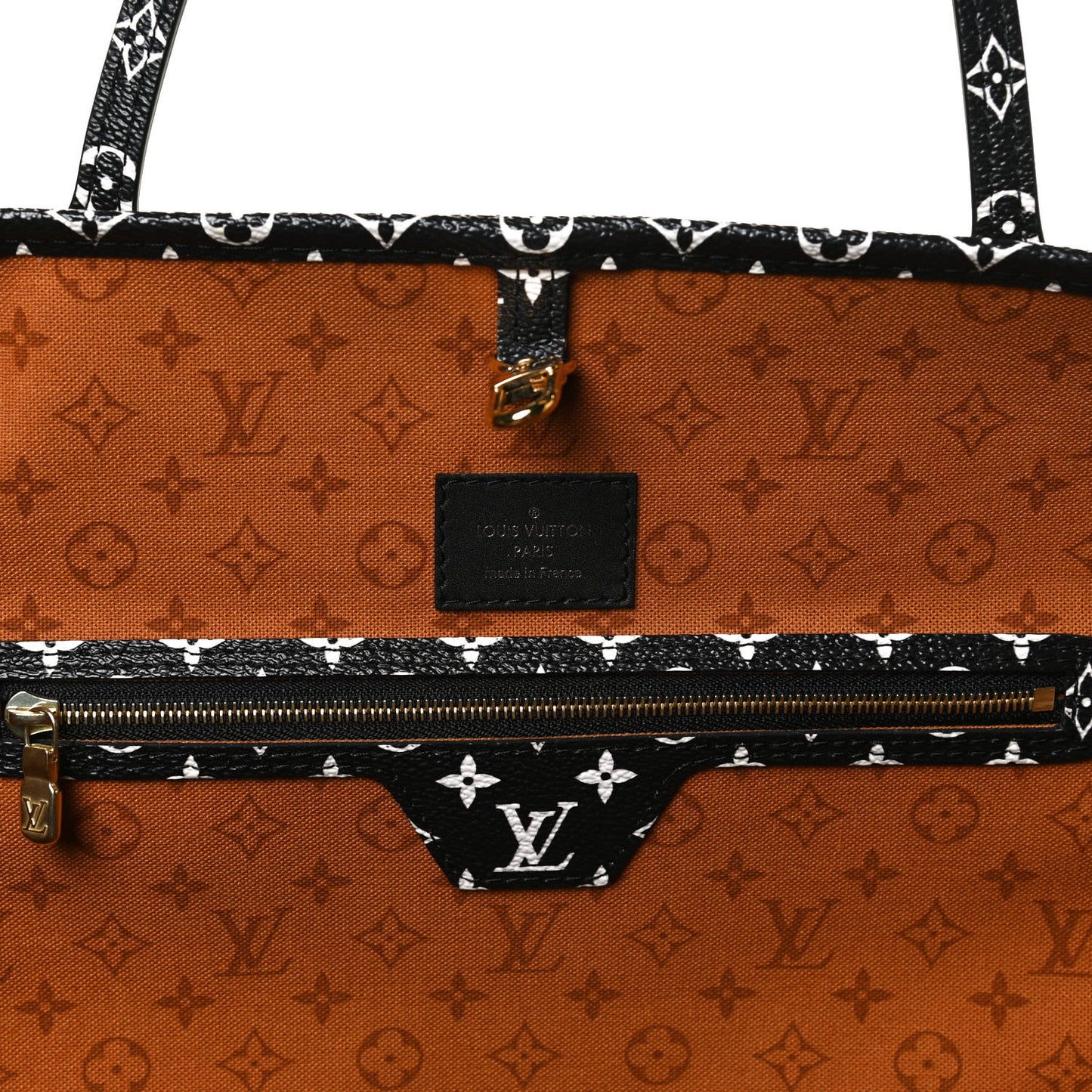 Monogram Giant Crafty Neverfull MM Creme Caramel