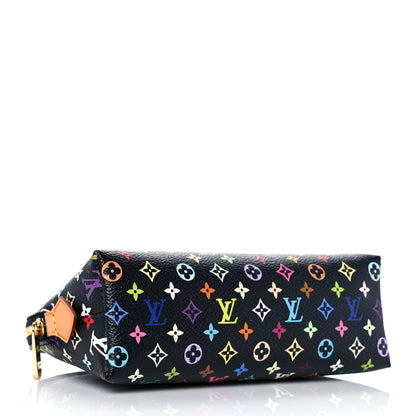 Louis Vuitton Monogram Multicolor Cosmetic Pouch Black Grenade 4 of 8