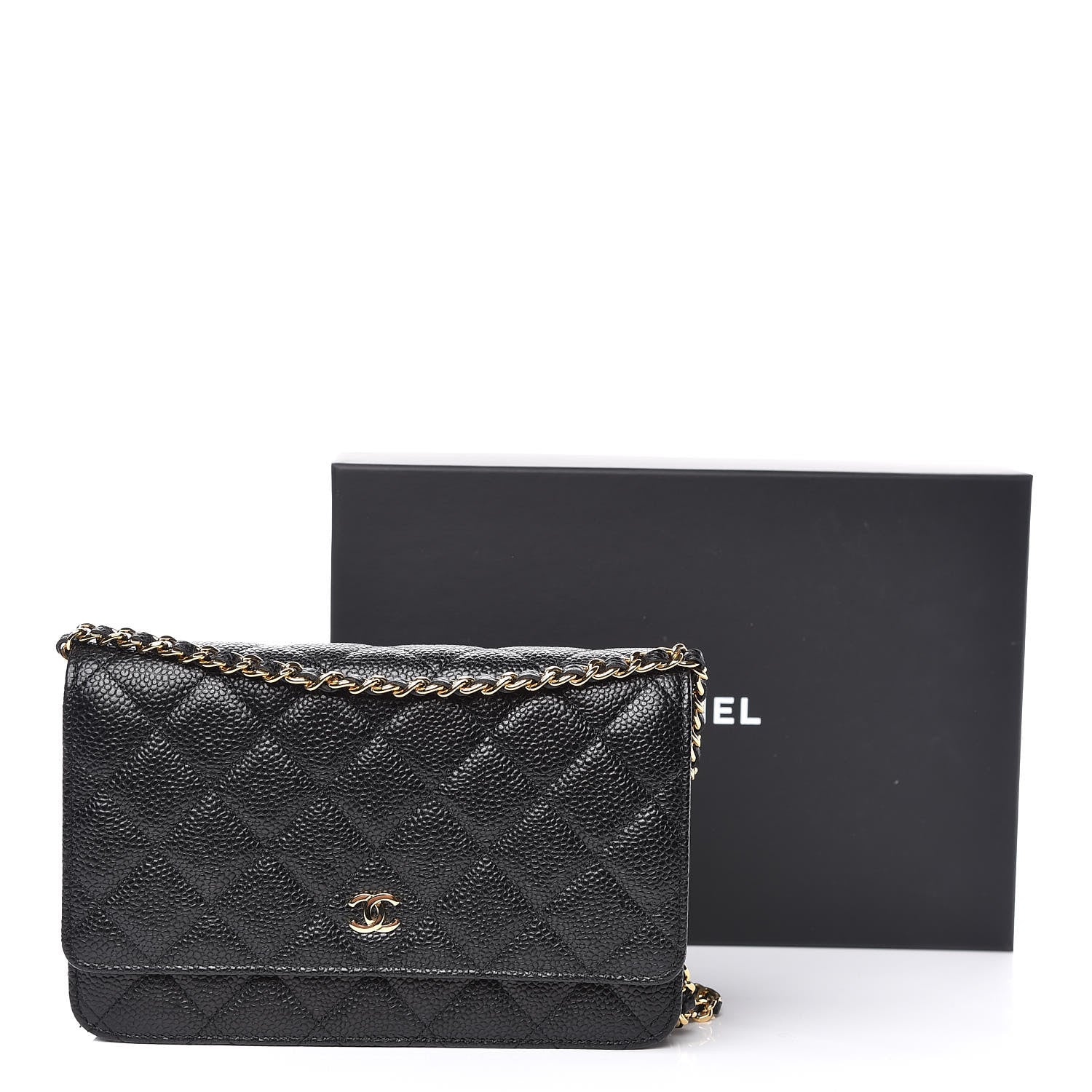 Chanel Caviar Quilted Wallet On Chain WOC Black 11 of 11