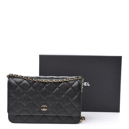 Chanel Caviar Quilted Wallet On Chain WOC Black 11 of 11
