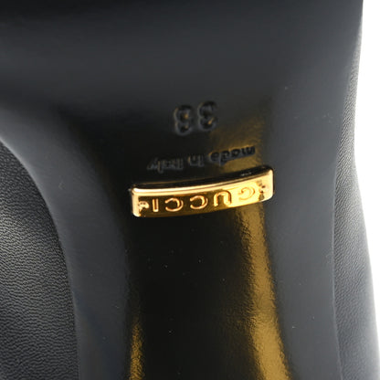 Gucci Malaga Kid Horsebit 75mm Pumps 38 Black 7 of 11