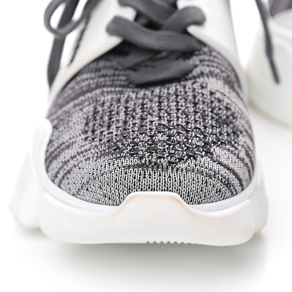 Givenchy Calfskin Neoprene Jaw Low Sneakers 36 Grey 8 of 9