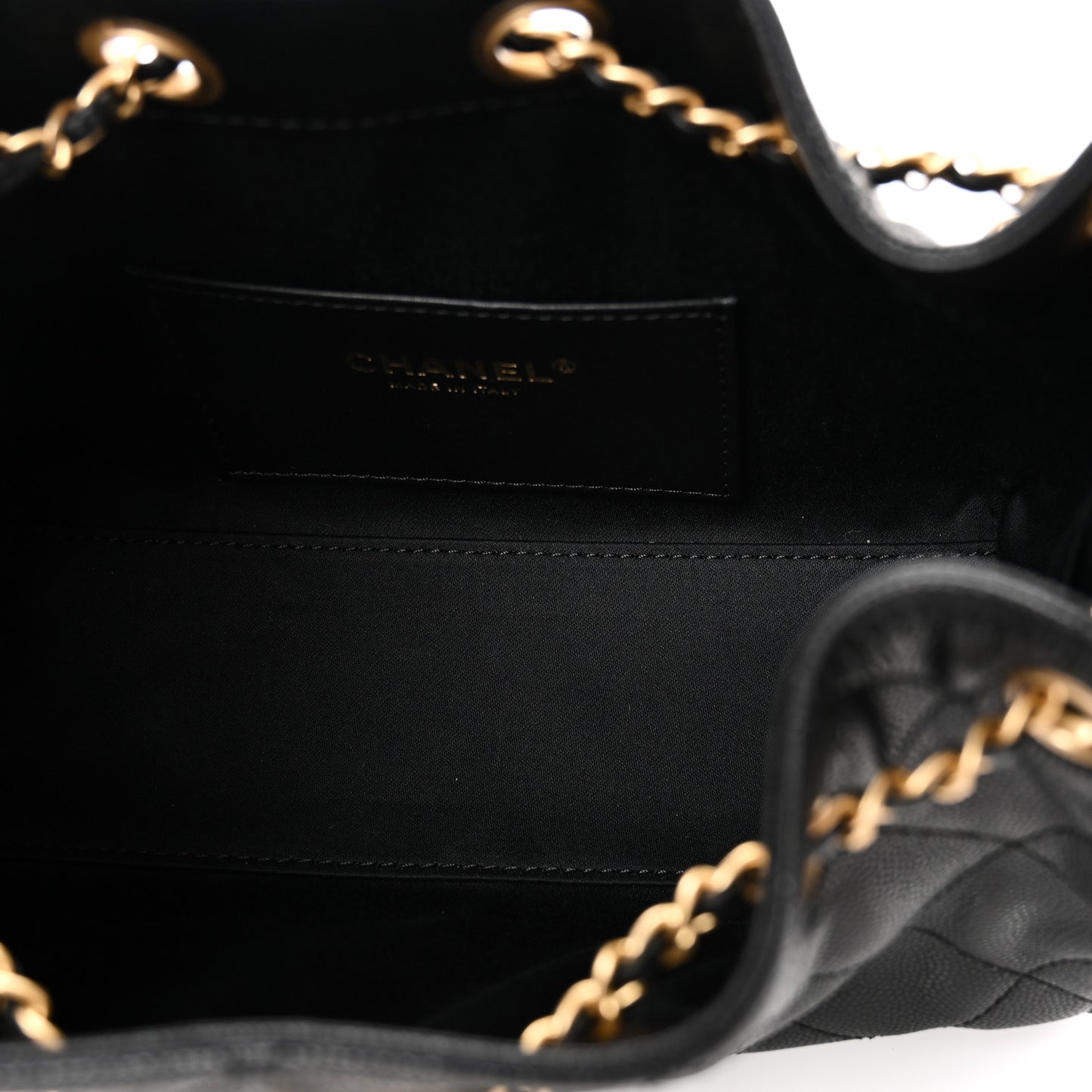 Caviar Quilted Mini Chanel 25 Handbag Black