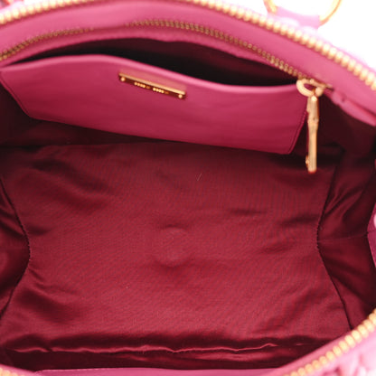 Miu Miu Nappa Matelasse Lux Mini Crossbody Tote Peonia 5 of 15