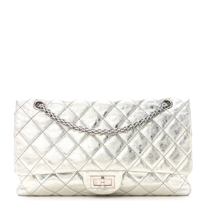Chanel Metallic Aged Calfskin Quilted 2.55 Reissue 227 Flap Silver 1 of 8
