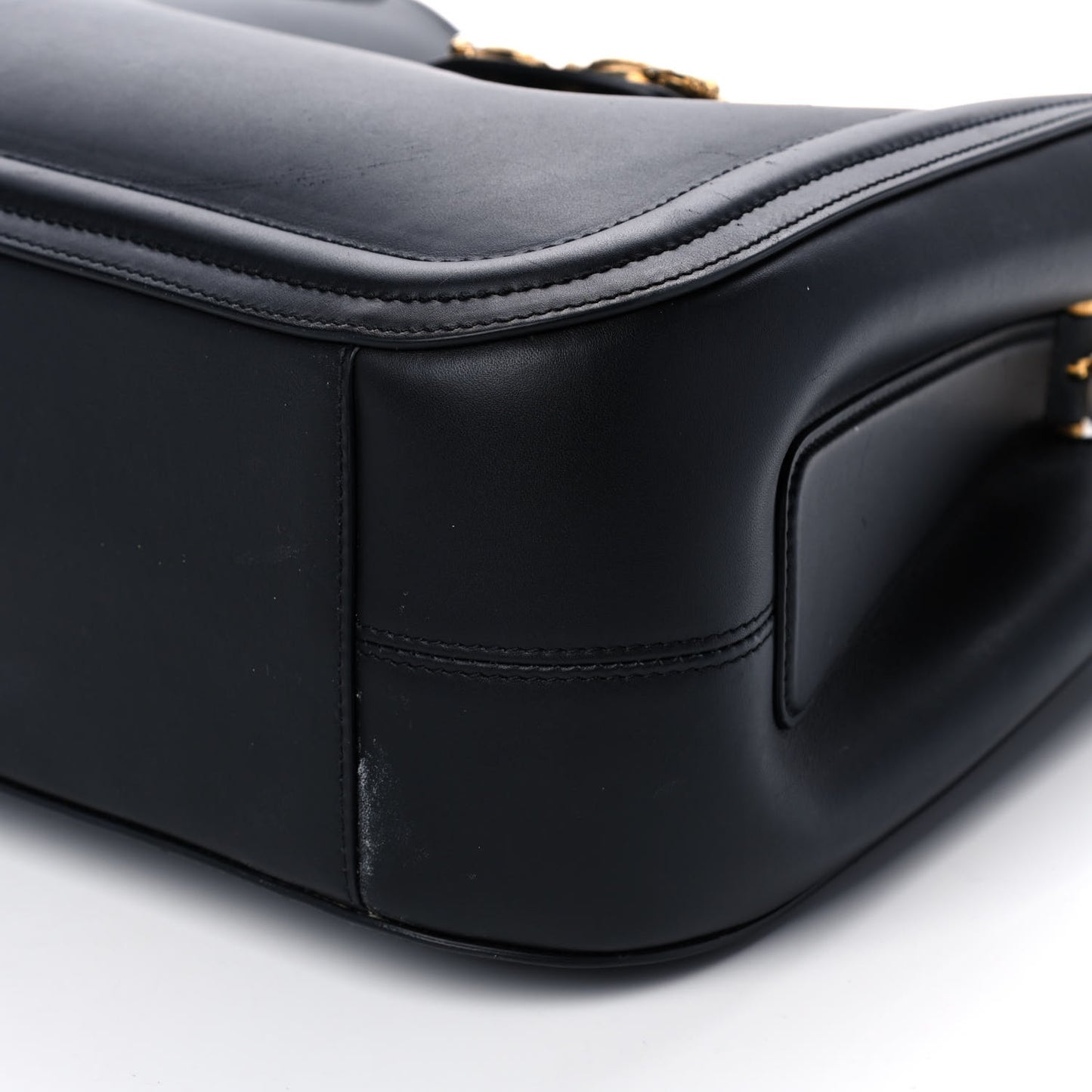 Smooth Calfskin Small DG Amore Satchel Bag Black