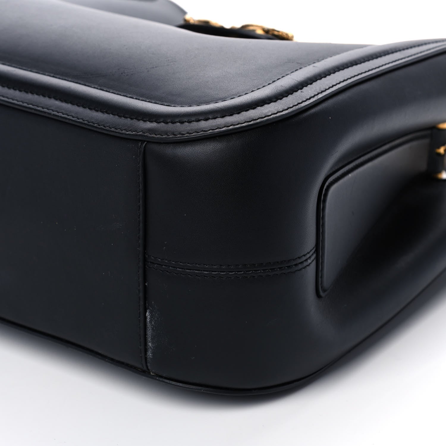 Dolce & Gabbana Smooth Calfskin Small DG Amore Satchel Bag Black 8 of 14