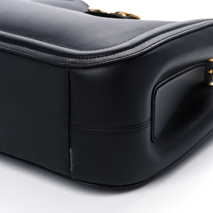 Dolce & Gabbana Smooth Calfskin Small DG Amore Satchel Bag Black 8 of 14