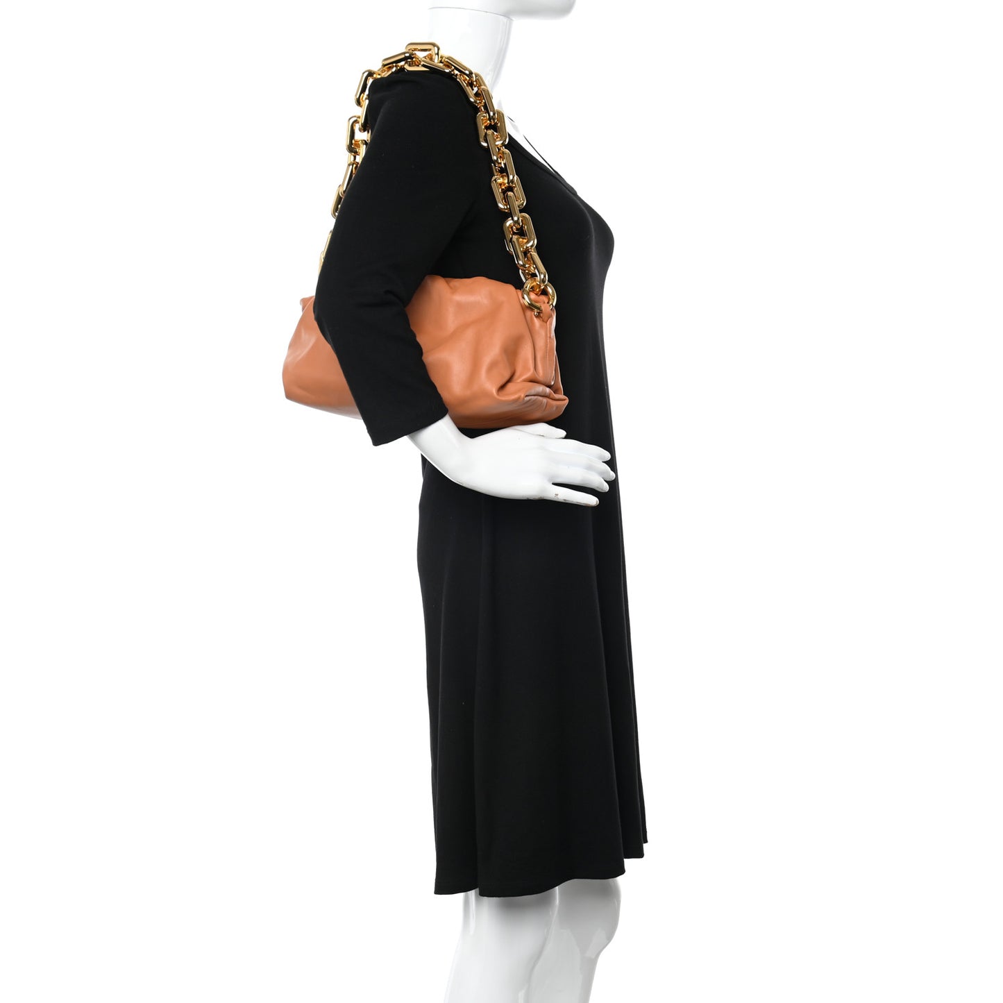 Calfskin The Pouch Chain Clay