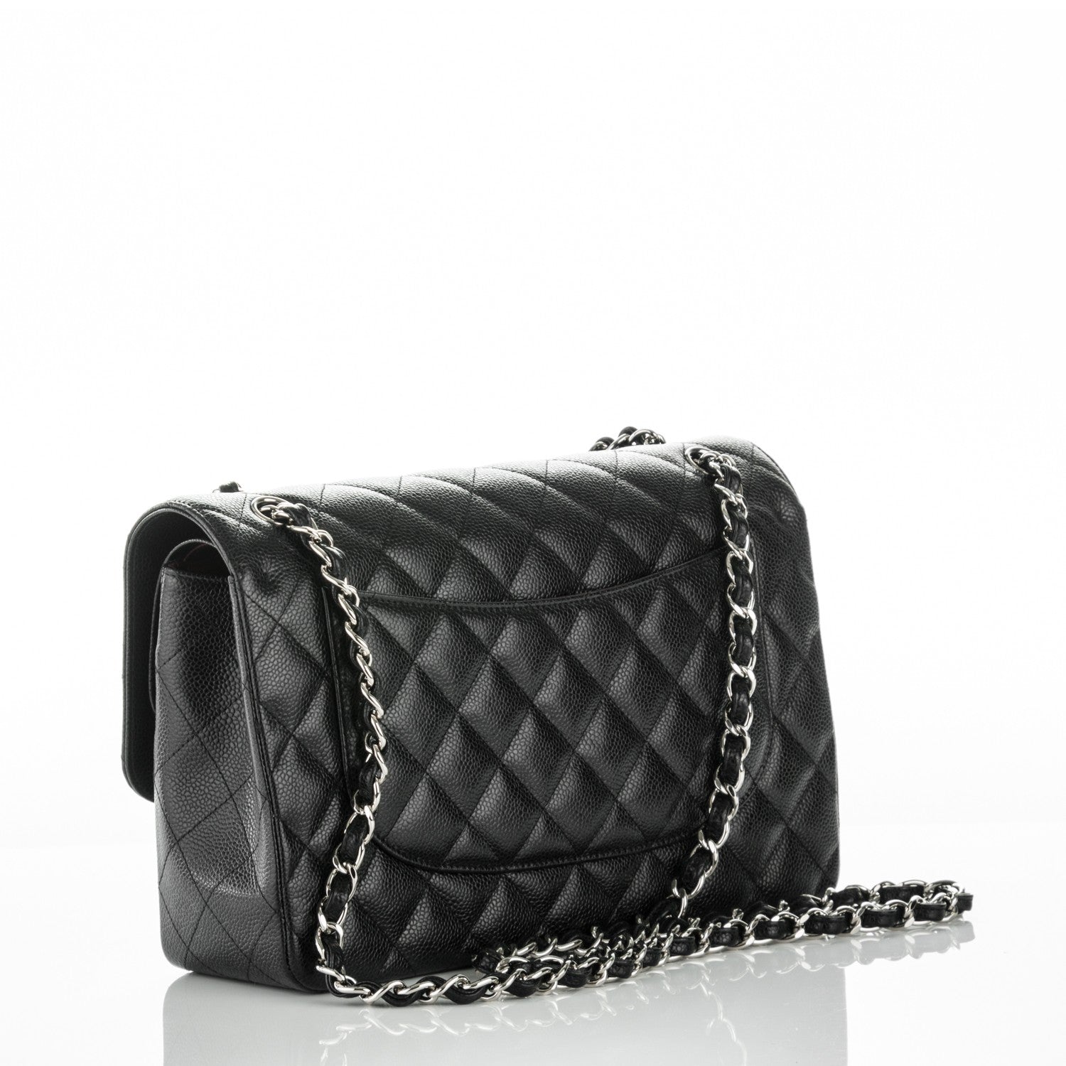 Chanel Caviar Quilted Jumbo Double Flap Black 3 of 8