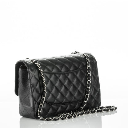 Chanel Caviar Quilted Jumbo Double Flap Black 3 of 8