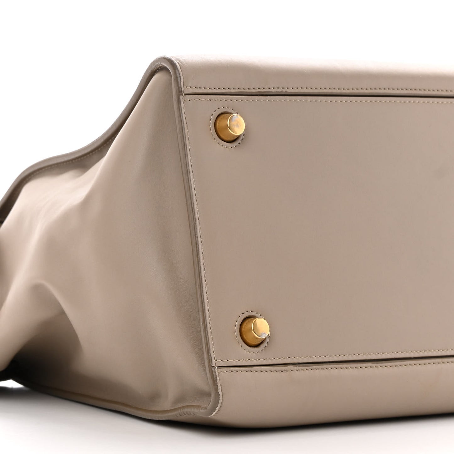 Smooth Calfskin Small Ring Bag Light Taupe