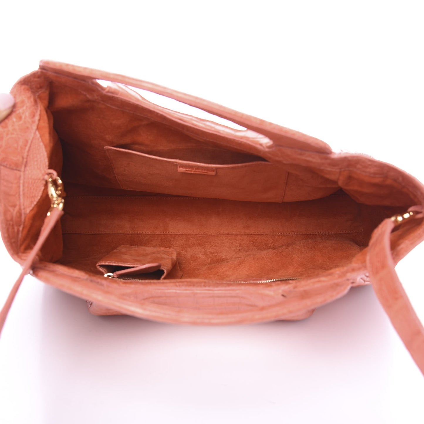 Crocodile Satchel Light Coral