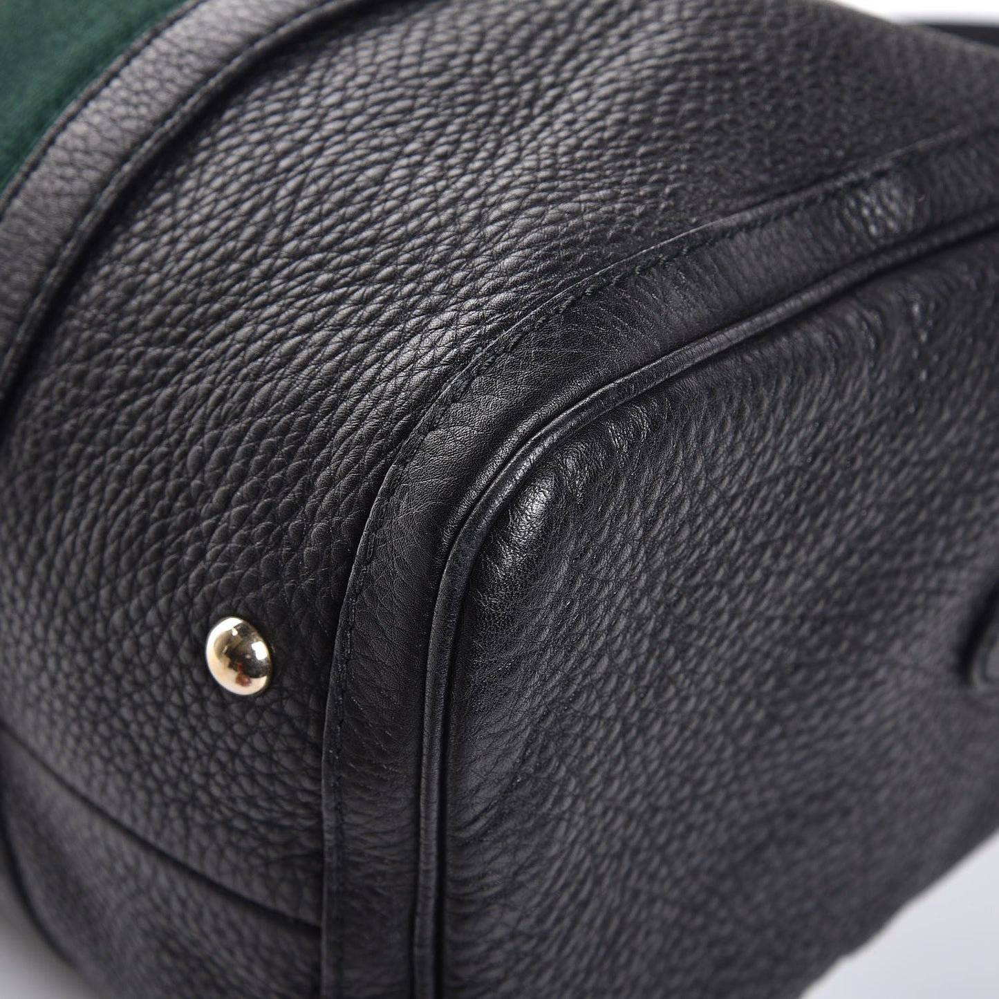 Calfskin Vintage Web Medium Boston Black