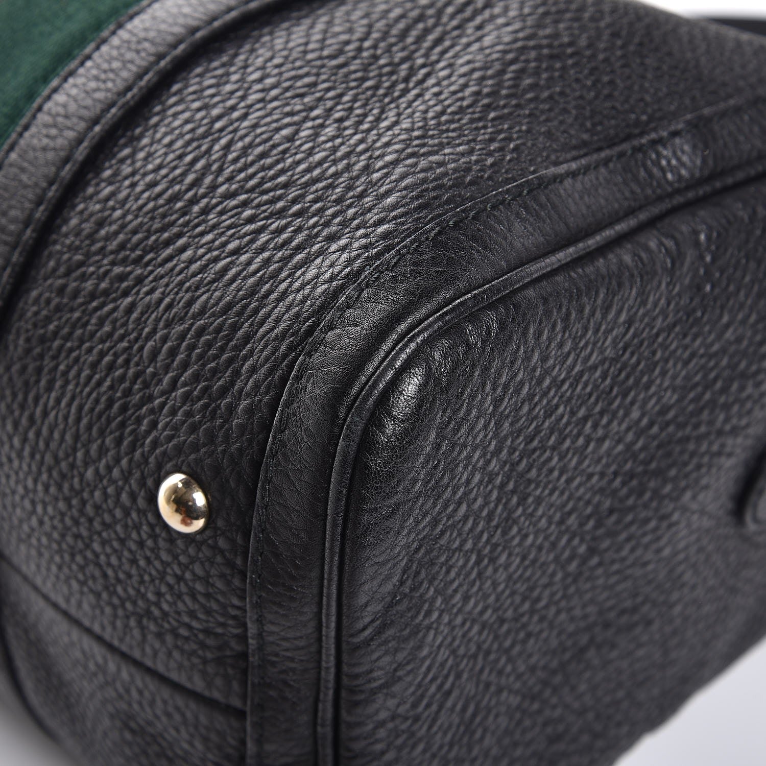 Gucci Calfskin Vintage Web Medium Boston Black 13 of 15