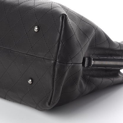 Chanel Grained Vegetal Calfskin Urban Shopping Tote Black 12 of 12