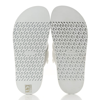 Hermes Nappa Womens Extra Sandals 37 White 5 of 9