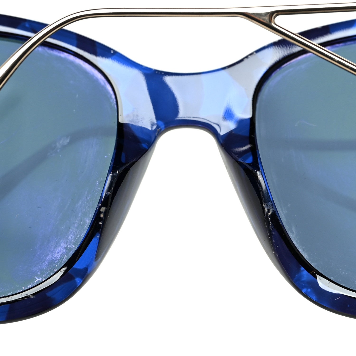 Christian Dior Acetate Rectangular 30 Montaigne 1 Sunglasses Blue 7 of 8