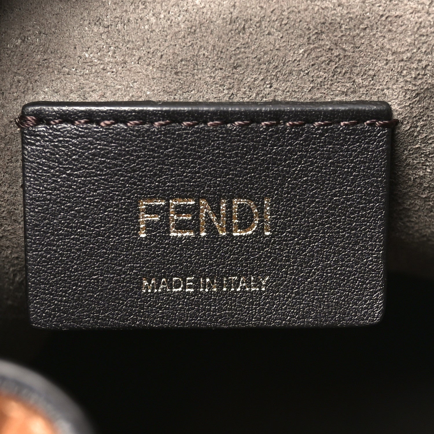 Fendi Vitello Cristallo Nature F is Fendi FF 1974 Embossed Mini Mon Tresor Bucket Bag Cuoio 6 of 9