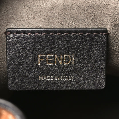 Fendi Vitello Cristallo Nature F is Fendi FF 1974 Embossed Mini Mon Tresor Bucket Bag Cuoio 6 of 9