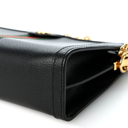 Gucci Calfskin GG Web Small Ophidia Chain Shoulder Bag Black 10 of 10