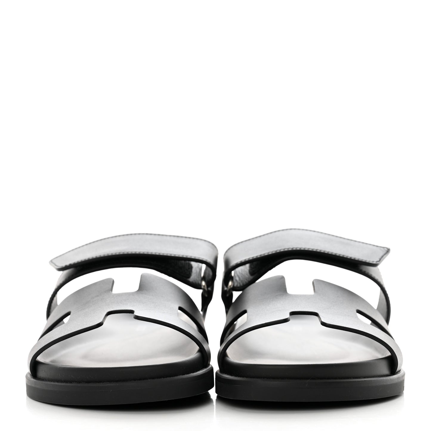 Calfskin Womens Chypre Sandals 38.5 Black