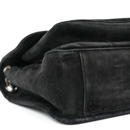 Saint Laurent Suede Monogram Matelasse Medium Niki Chain Satchel Black 9 of 10