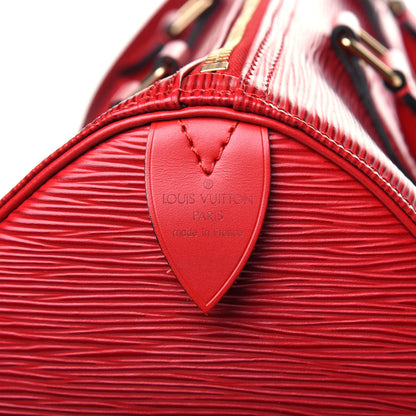 Louis Vuitton Epi Speedy 30 Castillan Red 6 of 11