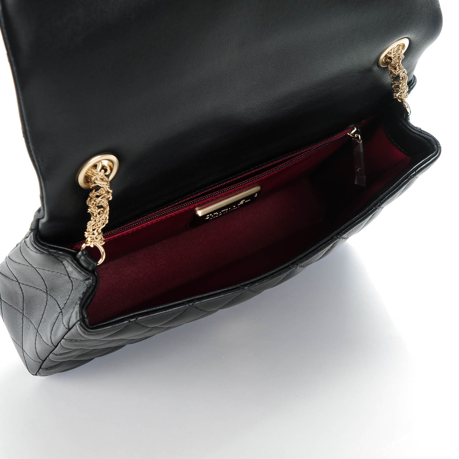 Chanel Lambskin Quilted Medium Westminster Pearl Flap Black 5 of 8