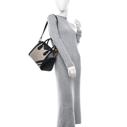 Givenchy Canvas Sugar Goatskin Striped Small Antigona Black 2 of 11