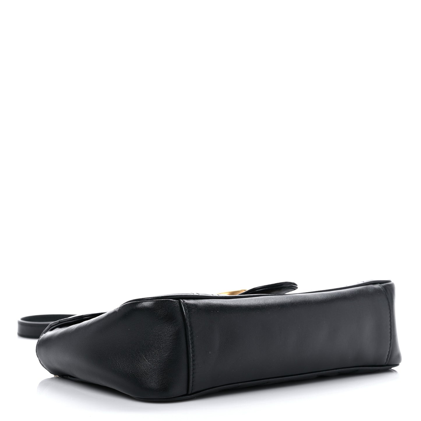 Calfskin Matelasse Small GG Marmont Shoulder Bag Black