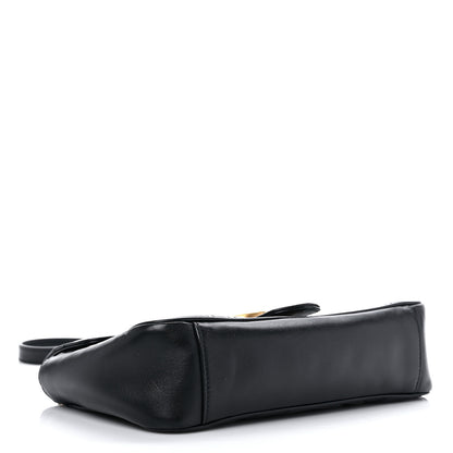 Gucci Calfskin Matelasse Small GG Marmont Shoulder Bag Black 4 of 13