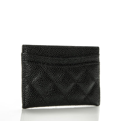 Chanel Caviar Quilted Card Holder Black 3 of 7