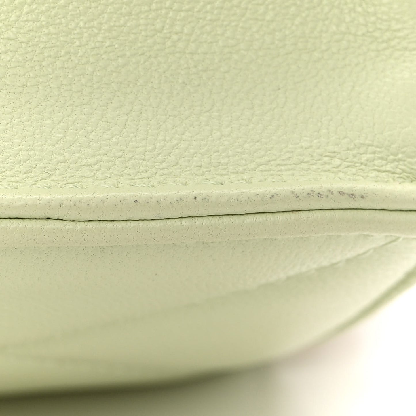 Lambskin Quilted Chanel 19 Clutch With Chain Light Green