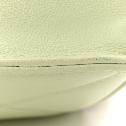 Chanel Lambskin Quilted Chanel 19 Clutch With Chain Light Green 12 of 14