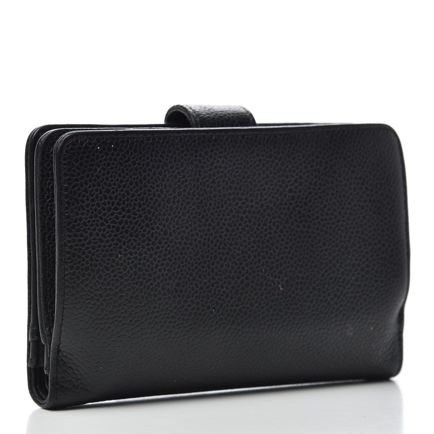 Caviar Timeless CC French Wallet Black