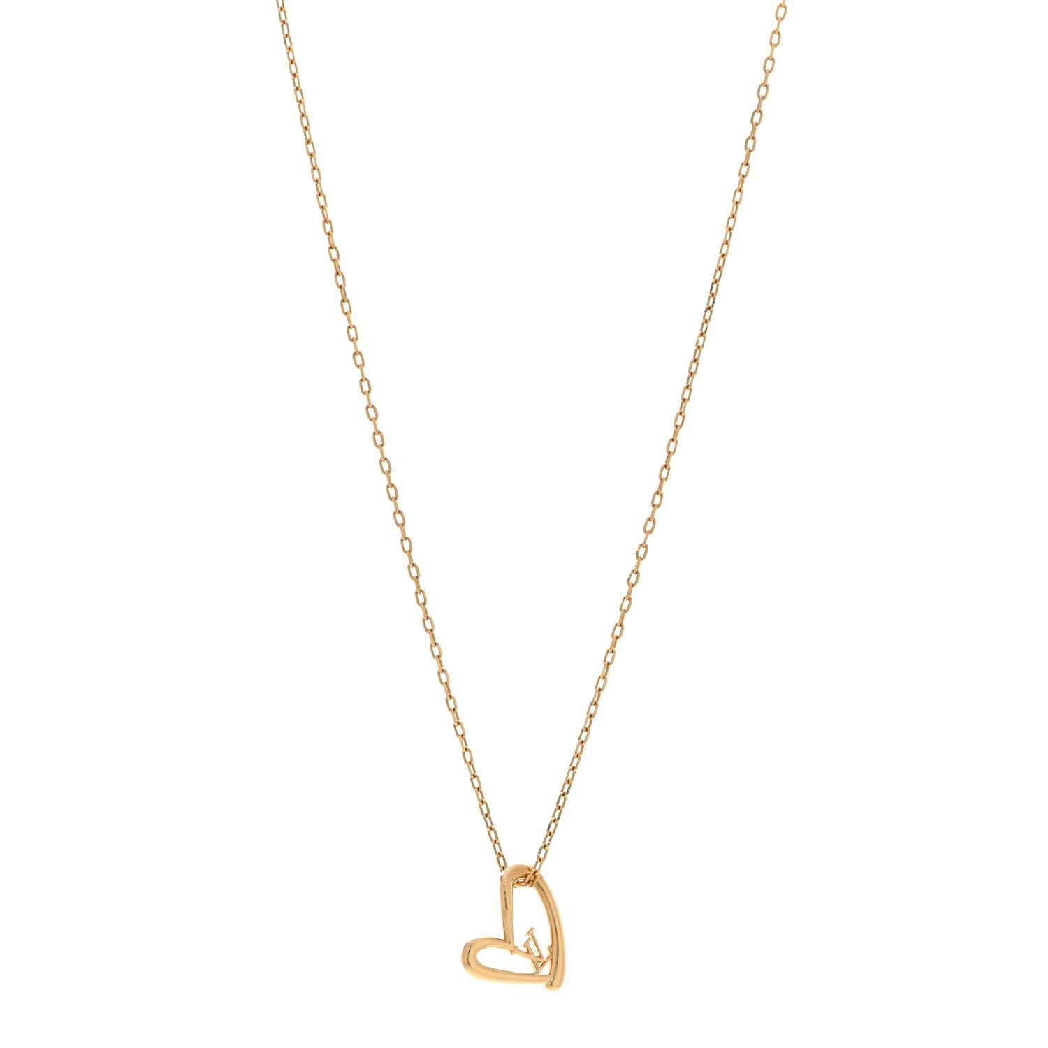 Louis Vuitton Metal Fall In Love Necklace 1 of 7