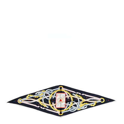 Hermes Silk Dame De Coeur Nano Losange Black Rouge 1 of 3