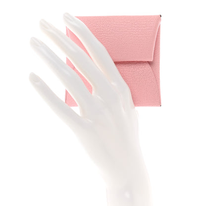 Hermes Chevre Mysore Bastia Coin Purse Rose Sakura 2 of 7