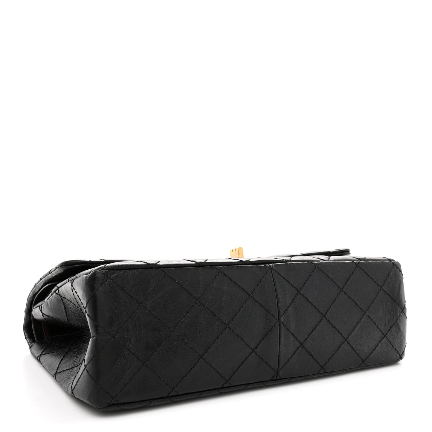 Aged Calfskin Quilted 2.55 Reissue 226 Flap Black