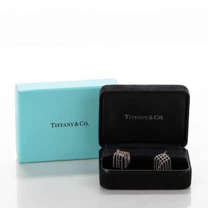 Tiffany 18K White Gold Fringe Earrings 5 of 5