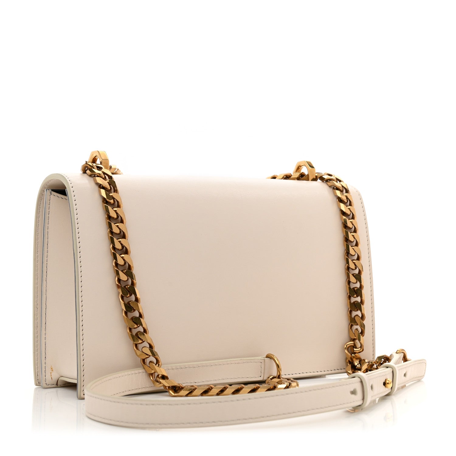 Alexander McQueen Calfskin Knuckle Shoulder Bag Off White 3 of 8