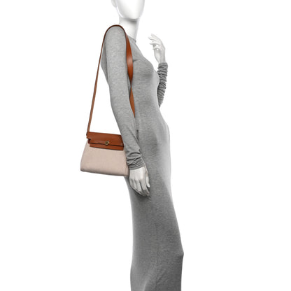 Hermes Military Toile Vache Hunter Herbag Zip Retourne 20 Ecru Beige Fauve 2 of 10