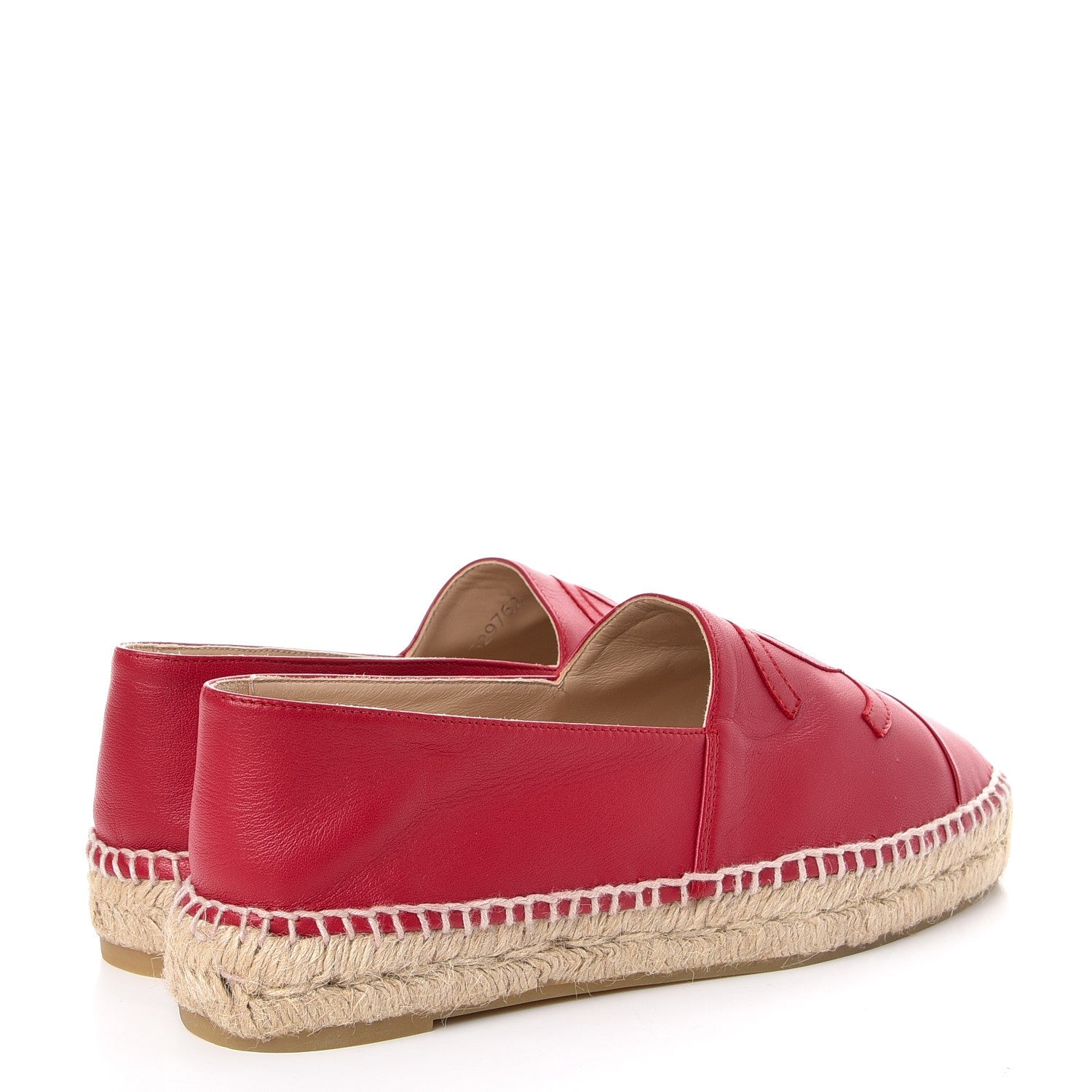 Chanel Lambskin CC Espadrilles 39 Red 4 of 10