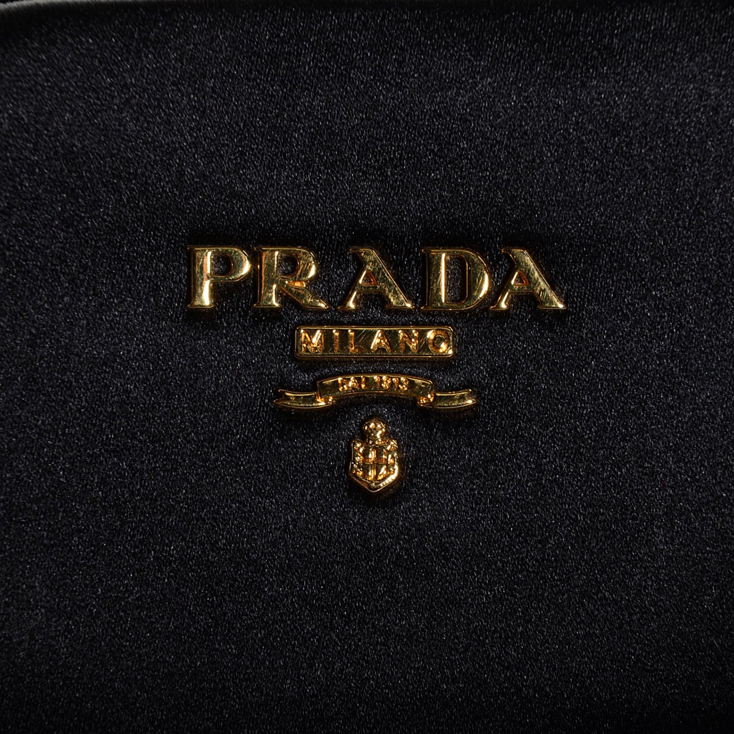 Prada Satin Evening Clutch Black 10 of 10