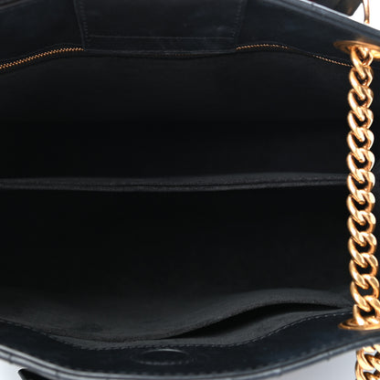 Louis Vuitton Calfskin New Wave Chain Tote Black 5 of 8