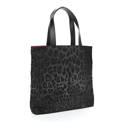 Dolce & Gabbana Nylon Leopard Reversible Tote Black 4 of 15
