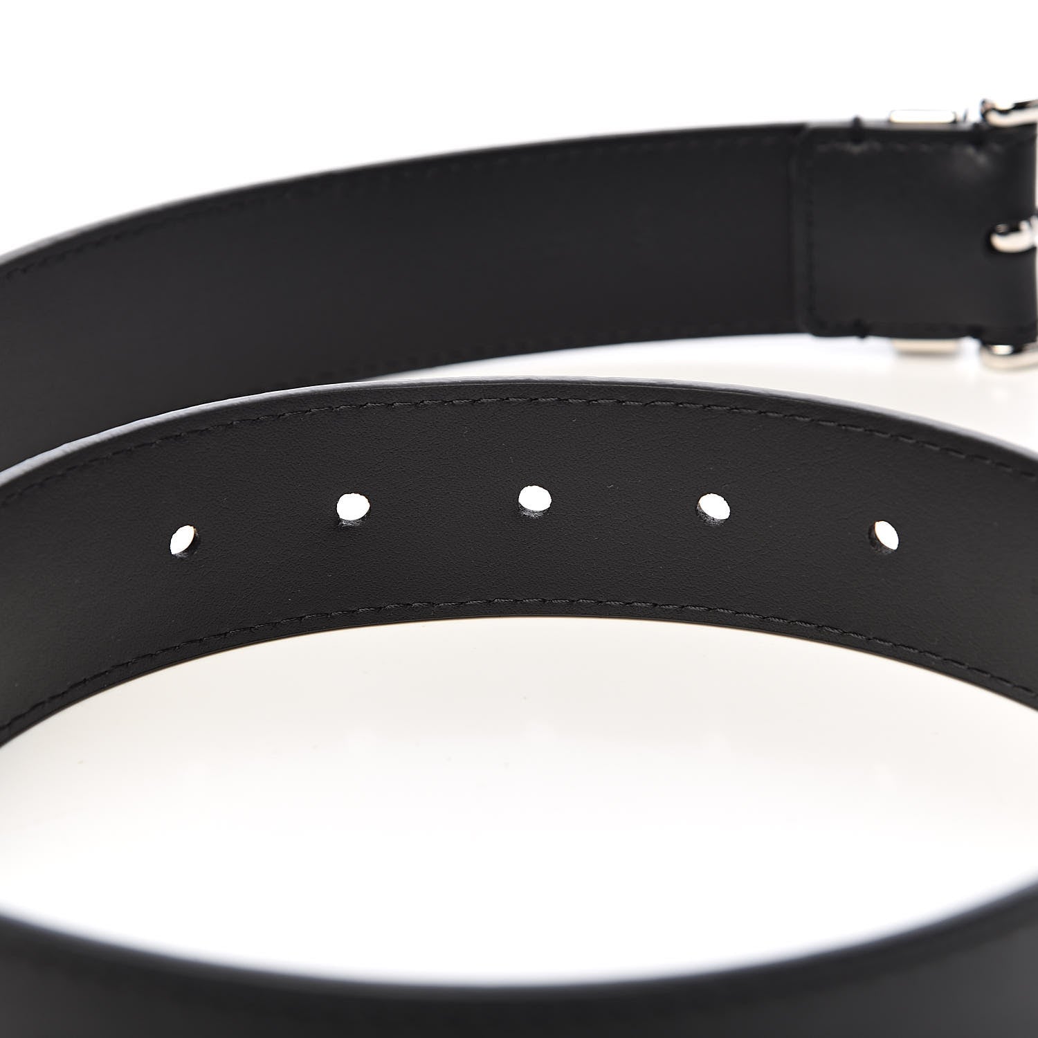 Louis Vuitton Calfskin 35mm Pont Neuf Belt 75 30 Black 5 of 6